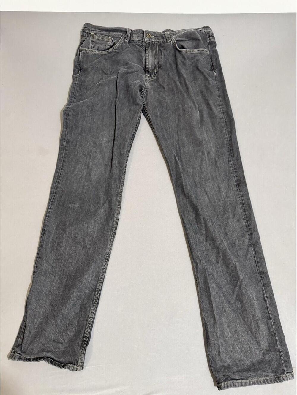 7 For All Mankind Jeans Mens 38 Dark Gray Slimmy Denim Pants 5 Pocket Stretch